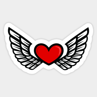 Wings of Love Sticker